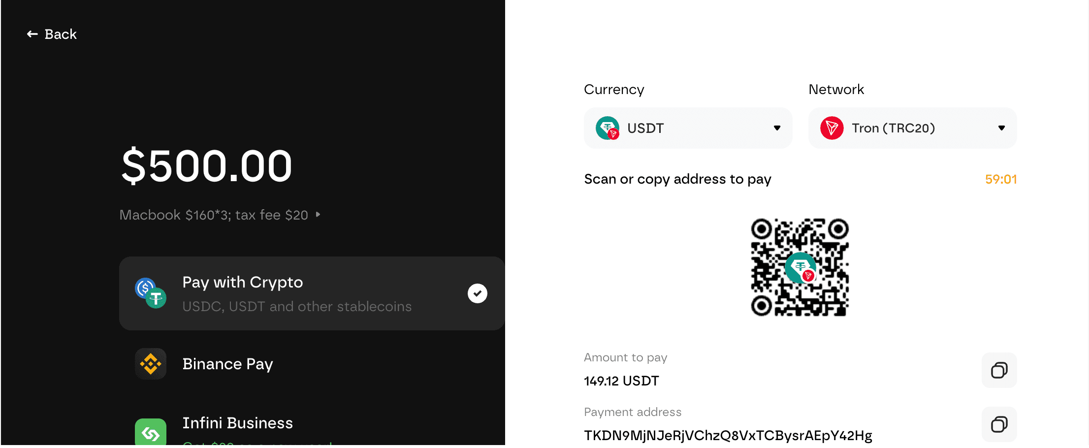Screenshot: Checkout mit Festgebühr